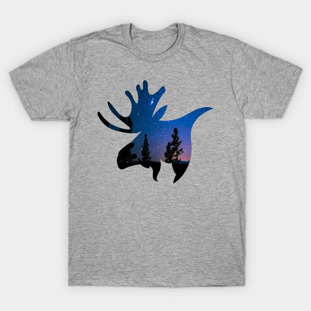 moose lover,moose gift animal moose nature in alaska elk T-Shirt by mezy